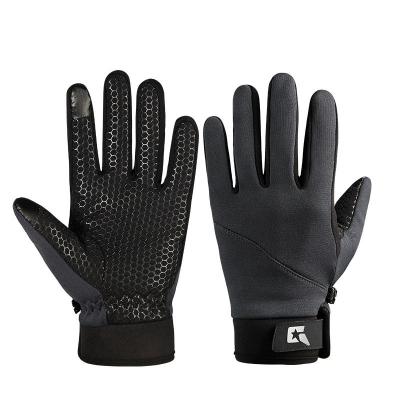 China Cycling Full Finger Winter Wear Non-Slip Comfortable Bike Gloves Motorcycle Windproof Winter Riding Warm Gloves for sale