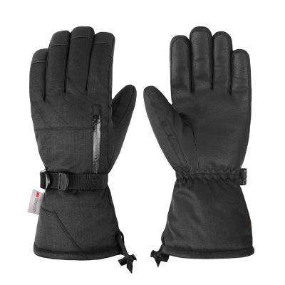 China Waterproof\Warm\Breathable\Comfortable\Black Touchscreen Ski Gloves Waterproof Breathable Snowboard Gloves, 3M Thinsulate Warm Winter Snow Gloves, Fits Both Men and Women for sale