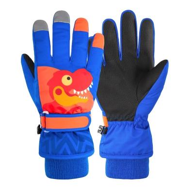 China Waterproof Children Kids Warm Custom Waterproof Winter Heated Pack Snowboarding Ski Sport Snow Gloves for sale