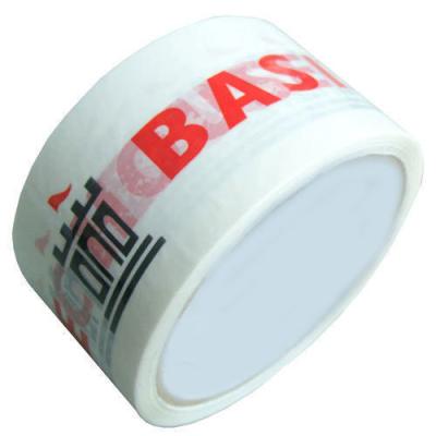 China Waterproof white bopp printing bottom packaging tape with printed logo for sale