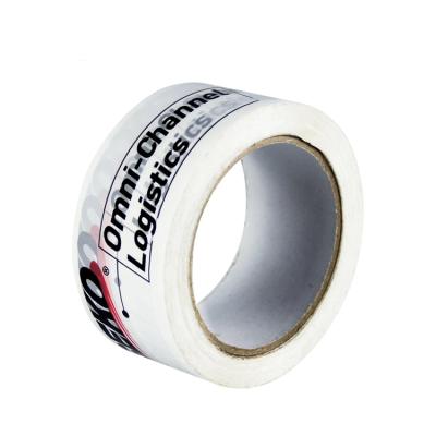 China Waterproof Custom White Adhesive PP Packaging Tape With Logo for sale