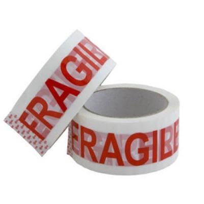 China Customized waterproof printed bopp packing fragile opp packing band for sale