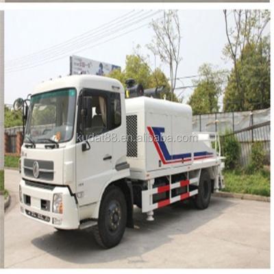 China mini concrete pump truck (80m3/h concrete pump concrete pump truck, Dongfeng diesel chassis) 460L for sale