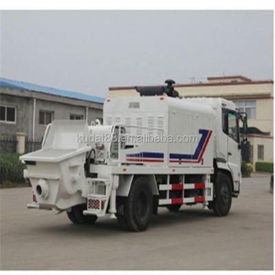 China concrete pump mixer truck (90m3/h concrete pump concrete pump truck, Dongfeng diesel chassis) 460L for sale