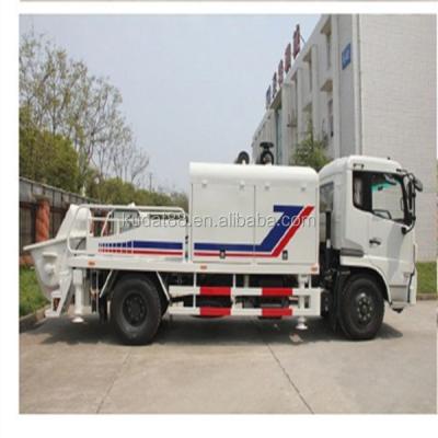 China truck mounted concrete pumps (85m3/h diesel concrete pump, Dongfeng chassis concrete pump truck) 460L for sale