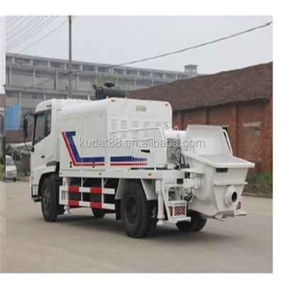 China truck mounted pipe between concrete pump (110m3/h concrete pump concrete pump truck, Dongfeng diesel chassis) 460L for sale