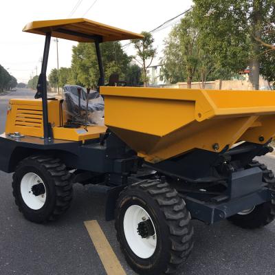 China Chinese Site Concrete Road Diesel Engine Mini Dumper New 3 Ton Site 4x4 Dumper for sale