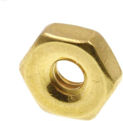 China Heavy Industry Fastener Manufacturer Brass Hex Hex Lock Nut Customization for sale