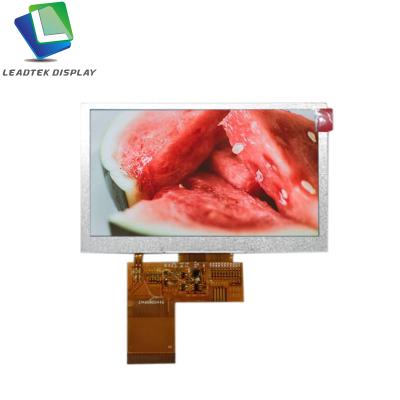 China Hot sale TFT LCD module 4.3 inch tft display with 24 bit RGB interface 800*480 dots 380 nit lcd panel 4.3 for sale