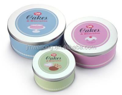 China Freshness Keeping Tala Retro 1960's range set of 3 round cake storage canisters, 17, 22 and 25.5cm diameter for sale