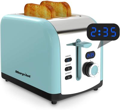 China Car 2 Slice Toaster, Morpilot Toaster With 2 Stainless Steel Wide Slot Toaster Ovens for sale