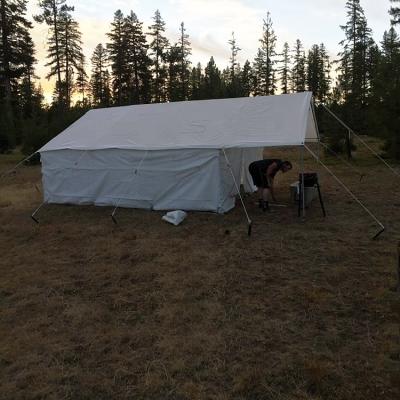 China Straight Tie Type America Hunt Frame Wall Tent Waterproof for sale