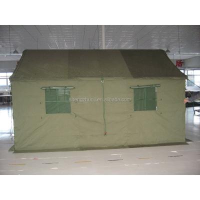 China Strut Style 12 Square Meters Canvas Army Green Tent For 5-6 Persons for sale