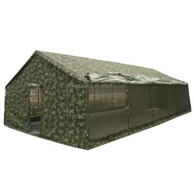 China Large steel pipe military tent for dining, lodging, camping for sale