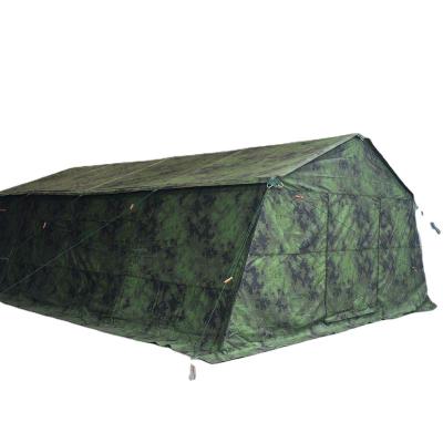 China Straight Tying Type Africa Oxford Waterproof Flame Retardant Coated Outdoor Custom Camouflage Military Camping Big Tent Army Tent Season for sale