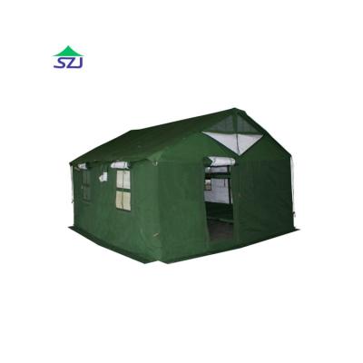 China Camouflage/Field Game Dome Safari Tent Luxury Canvas Glamping Cot Camping Tent Large For Sale for sale