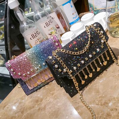 China Fashion New Sequined Handbags Woman Bags Women Handbags Shoulder Sling Bags For Women Girls Party Bags for sale