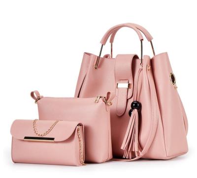 China New Fashion Designer Ladies Handbag Sets 3 in 1 Women Bags Luxury Handbag PU Leather Shoulder Bag for sale