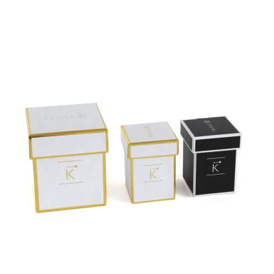 China Custom Recyclable Rose Flower Packaging Paper Gift Boxes In Stock With Lids for sale