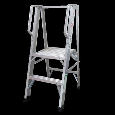 China Insulation Ladders Factory Suppliers High Quality Railing Platform Aluminum Step Ladder for sale