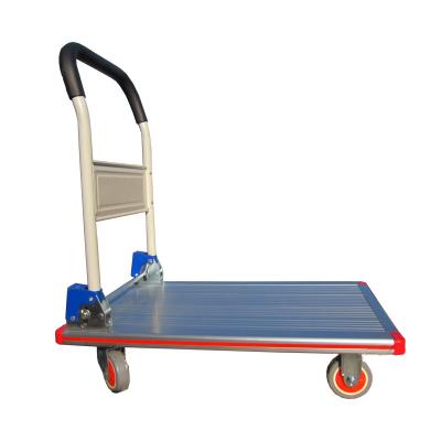 China Foldable Heavy Duty Storage Warehouse Storage Platform Hand Truck Cart Trolley for sale