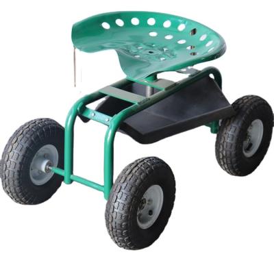 China Tools Hand Garden Carts Heavy Duty Stainless Steel Four Wheel Home Tools 4 TRP Caster, Four Wheel Hill Brown, 87*44*49CM Blue Green 8