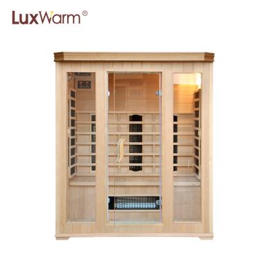 China Computer Control Panel 3 People Sauna Room Home Sauna Dry Steam Far Infrared Mixing Heater for sale