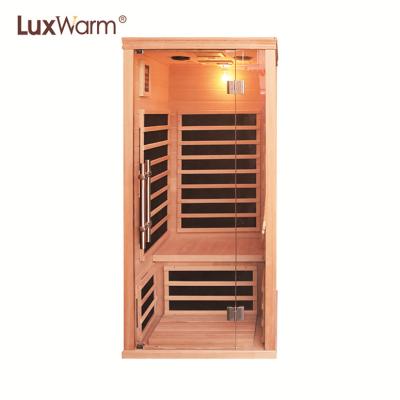 China Computer Control Panel New Design One Person Single Person Infrared Sauna Room Wholesale for sale