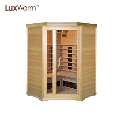 China Computer Control Panel Canada Hemlock 2 Person Sauna Room Home Far Infrared Sauna for sale