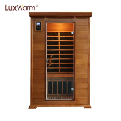 China Computer Control Panel 2 Person Sauna Room Near Infrared Sauna Capsule Home Sauna for sale