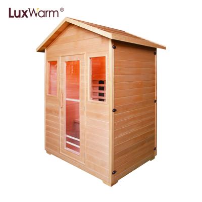 China Cheap Portable Wooden Computer Control Panel Outdoor Far Infrared Sauna For Sale for sale