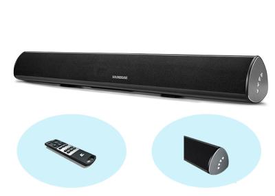 China Black Bluetooth TV Soundbar With Optical Input , Speaker Bar With Subwoofer for sale