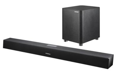 China 2,1 canal Bluetooth de madeira Soundbar com controlo a distância prendido do amplificador do Subwoofer à venda