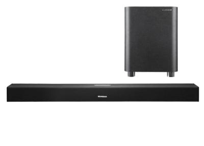 Cina Silm RCA 2,1 altoparlanti Soundbar con il Subwoofer per il telecomando LCD della TV in vendita