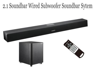 China Volledig operationele TV Soundbar met Getelegrafeerde Subwoofer voor Home Theater-Muzieksysteem Te koop