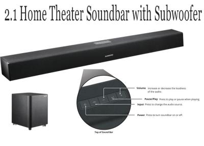 China 2.1 kanaaltv Soundbar met Subwoofer, Sprekers Correcte Bar voor Spel/Film Te koop