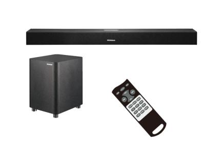 China Modieus Home Theater Soundbars met Draadloze Subwoofer 2,1 Kanaal Te koop