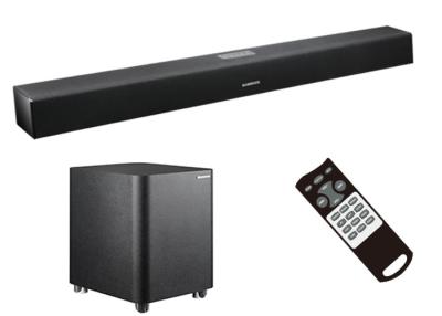 China Zwarte Soundbar met Draadloze Subwoofer, Home Theater-Correcte de Barspreker van Muziektv Te koop