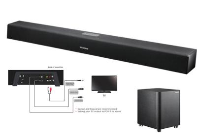 China TV 2.1 Channel Soundbar with Wireless Subwoofer Optical / Coaxial Input for sale