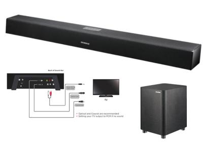 China 2.1 Channel Home Theater Bluetooth TV Soundbar with 8 Inch Wired Subwoofer for sale