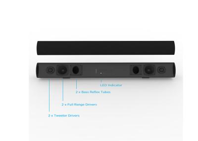 China 3D Surround TV 2.0 Channel Soundbar With Built In Subwoofer And Bluetooth for sale