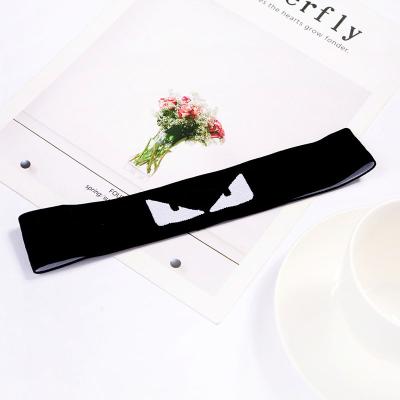 China Cloth Sports Hair Accessories Fitness Yoga Hair Advance Headband Adult Men And Women Letter Elastic Headband for sale