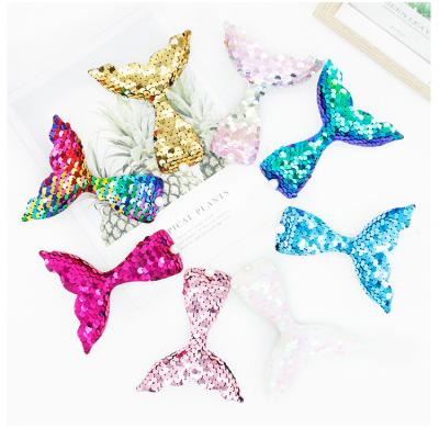 China Cute Tail Flip Sequin Duckbill Children's Cartoon Mermaid Clip Amazon Fashion Hairpin New for sale