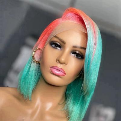 China Hot Selling Silky Straight Wave Colored Roots Hair Wigs, Human Lace Front Wig, Wholesale Brazilian Hair 13x6 Lace Frontal Wig For Black Women for sale