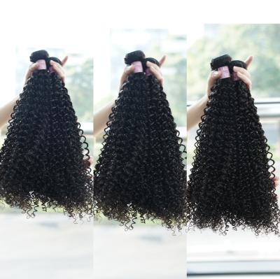 China Wholesale Virgin Curly Curl Bundle And Closure Set, Afro Kinky Curly Hair Volume, Raw Indian Hair Weave Bundles From India Hair Vendor for sale