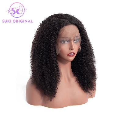 China Factory Direct Selling Kinky Curly Peruvian Hair Pre Plucked Hd Kinky Curly Full Lace 360 ​​Frontal Wigs On Sale for sale