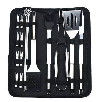 China Free Shipping Easily Cleaned Outdoor BBQ Set Grill BBQ Utensil Camping BBQ Sets Stainless Steel BBQ Tools for sale