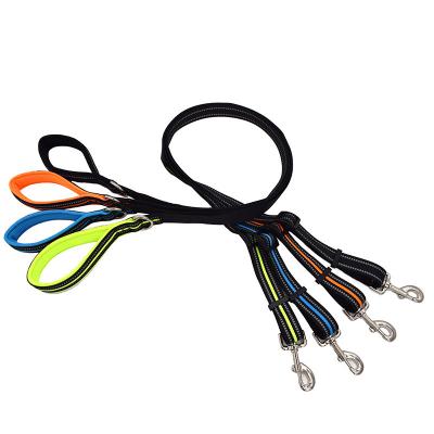 China Multifunctional Nylon Soft Reflective Dog Leash Durable Dog Leash Training Dog Running Lead for sale