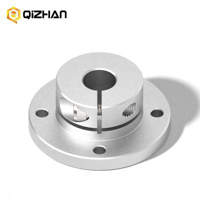 China FA industrial automation equipment Flanged Mount Type with Slit Aluminum Alloy Silver Anodizing Type Round Flanged Shaft Supports for sale