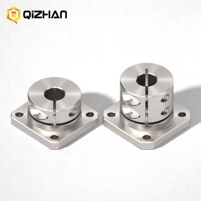 China FA industrial automation equipment Factory direct Square Flanged Mount Type with Slit Carbon Steel Electroless Nickel Plating Shaft Supports for sale